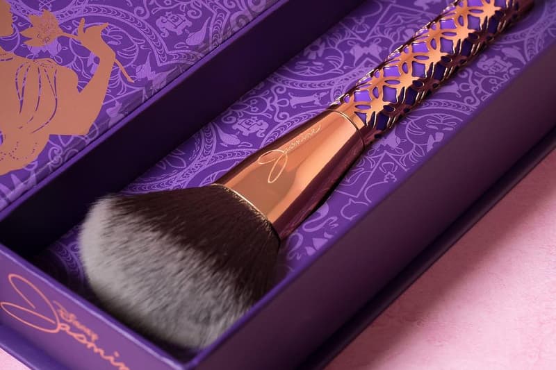 Disney Princess Makeup Brushes Beauty Cosmetics Luxie Inc. Fairytale Powder Contour Blush Eyes Eyeshadow Purple Gold Jasmine Aladdin