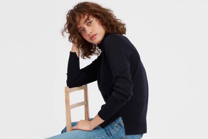 Everlane Luxe Wool Collection Fall Cozy Knit Merino Wool Color V Neck Mock Neck Turtle Neck Soft Warm