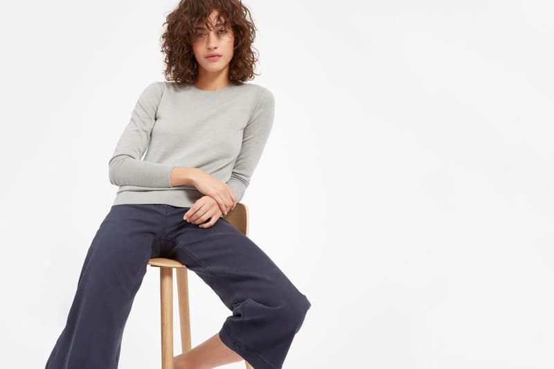 Everlane Luxe Wool Collection Fall Cozy Knit Merino Wool Color V Neck Mock Neck Turtle Neck Soft Warm