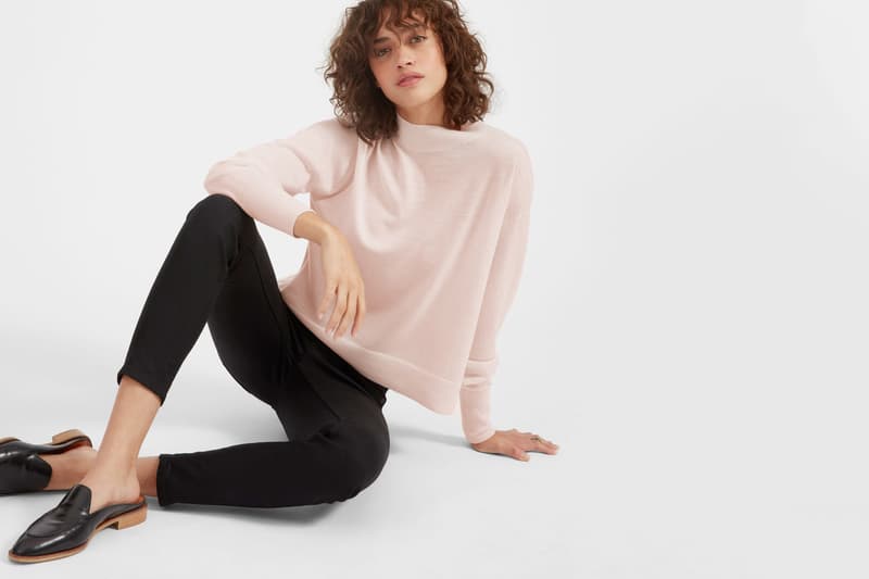 Everlane Luxe Wool Collection Fall Cozy Knit Merino Wool Color V Neck Mock Neck Turtle Neck Soft Warm