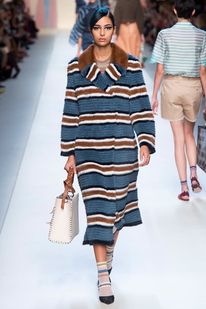 Fendi Karl Lagerfeld Spring Summer 2018 Collection Milan Fashion Week Kendall Jenner Adwoa Aboah Gigi Bella Hadid Kaia Gerber