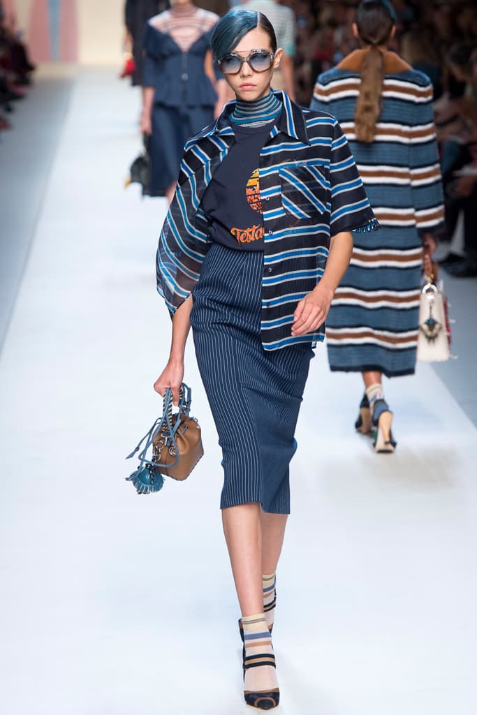 Fendi Karl Lagerfeld Spring Summer 2018 Collection Milan Fashion Week Kendall Jenner Adwoa Aboah Gigi Bella Hadid Kaia Gerber
