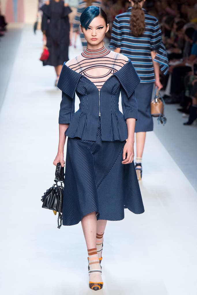 Fendi Karl Lagerfeld Spring Summer 2018 Collection Milan Fashion Week Kendall Jenner Adwoa Aboah Gigi Bella Hadid Kaia Gerber