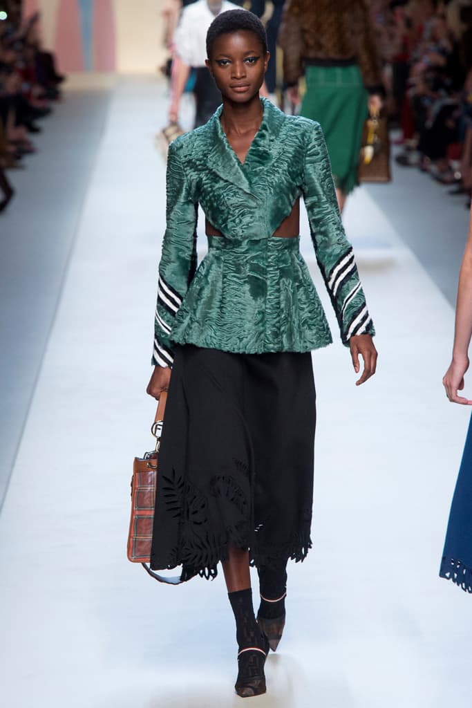 Fendi Karl Lagerfeld Spring Summer 2018 Collection Milan Fashion Week Kendall Jenner Adwoa Aboah Gigi Bella Hadid Kaia Gerber