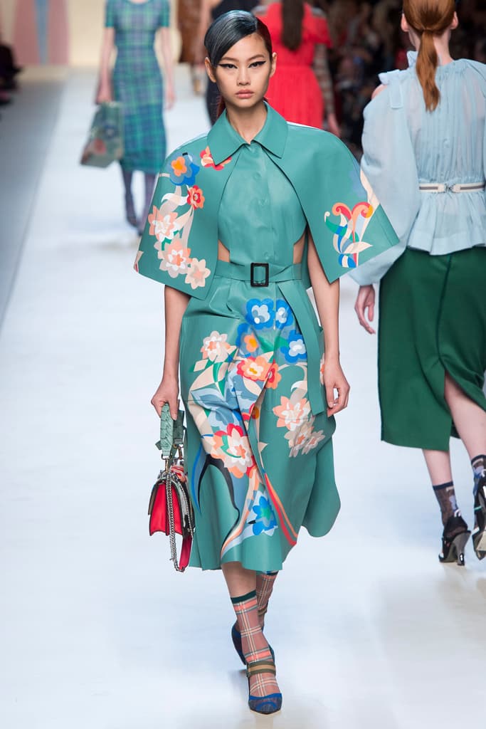 Fendi Karl Lagerfeld Spring Summer 2018 Collection Milan Fashion Week Kendall Jenner Adwoa Aboah Gigi Bella Hadid Kaia Gerber