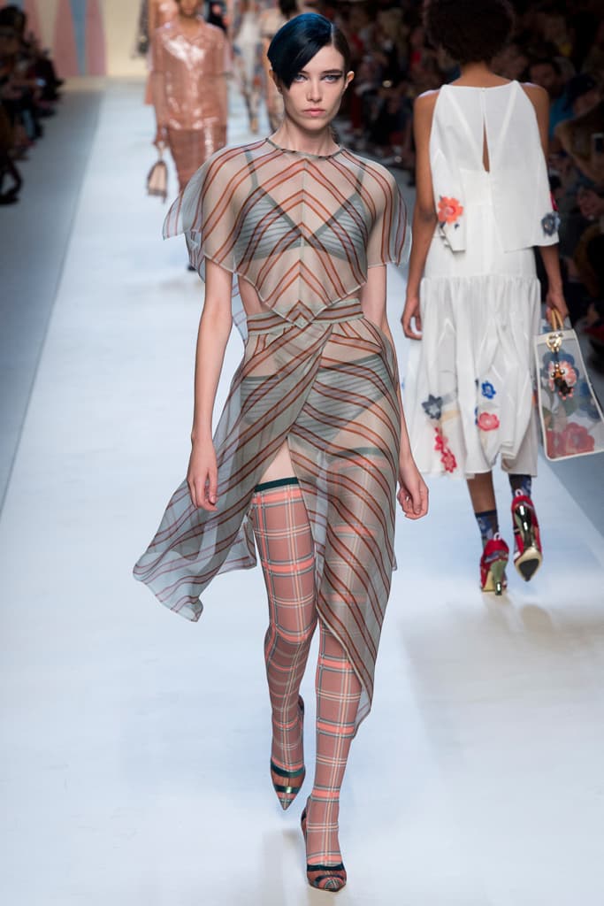Fendi Karl Lagerfeld Spring Summer 2018 Collection Milan Fashion Week Kendall Jenner Adwoa Aboah Gigi Bella Hadid Kaia Gerber