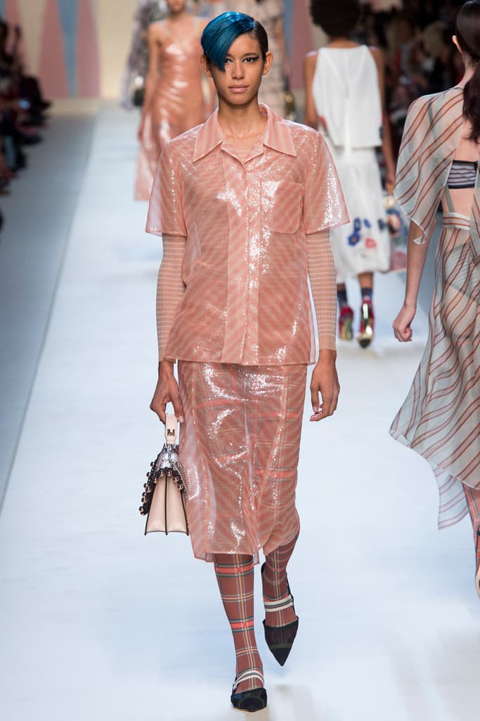Fendi Karl Lagerfeld Spring Summer 2018 Collection Milan Fashion Week Kendall Jenner Adwoa Aboah Gigi Bella Hadid Kaia Gerber