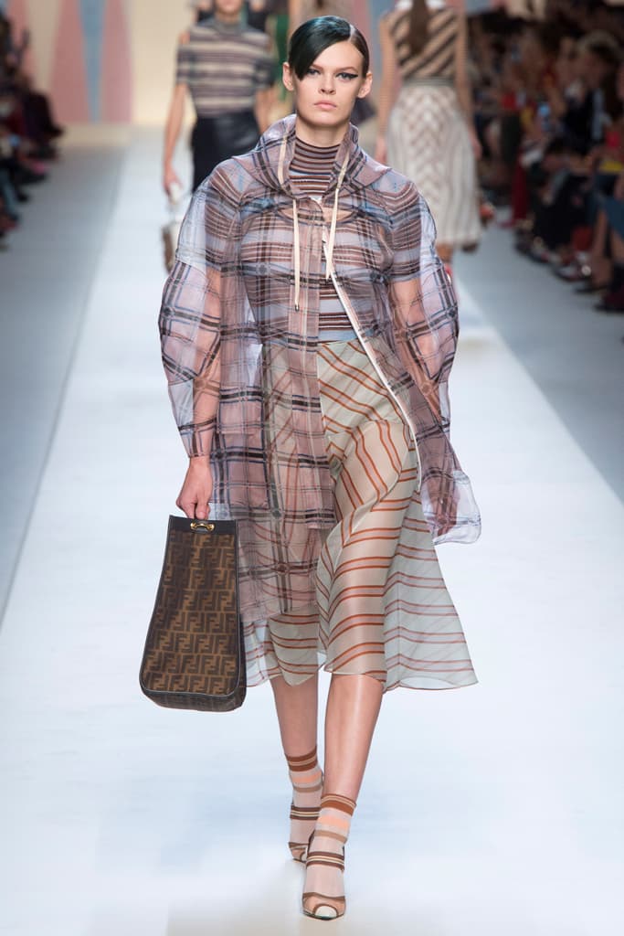 Fendi Karl Lagerfeld Spring Summer 2018 Collection Milan Fashion Week Kendall Jenner Adwoa Aboah Gigi Bella Hadid Kaia Gerber
