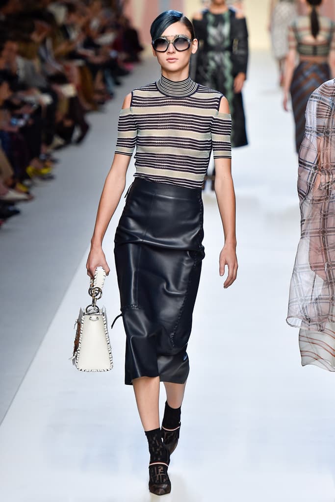 Fendi Karl Lagerfeld Spring Summer 2018 Collection Milan Fashion Week Kendall Jenner Adwoa Aboah Gigi Bella Hadid Kaia Gerber