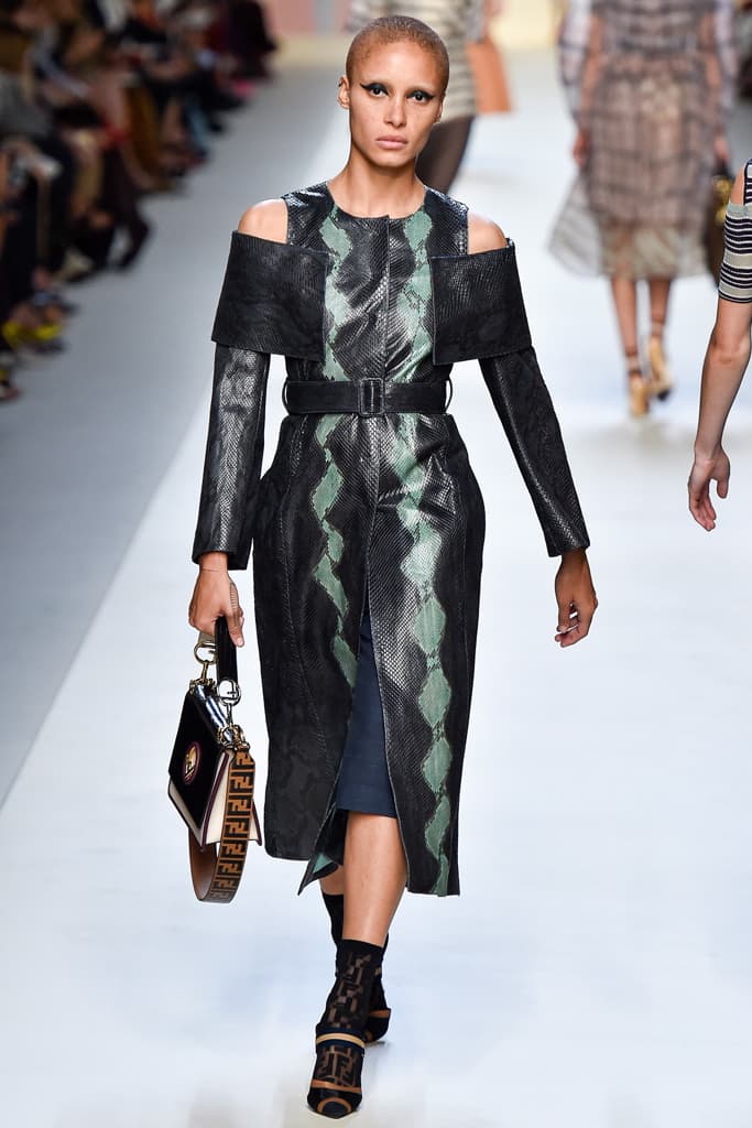 Fendi Karl Lagerfeld Spring Summer 2018 Collection Milan Fashion Week Kendall Jenner Adwoa Aboah Gigi Bella Hadid Kaia Gerber