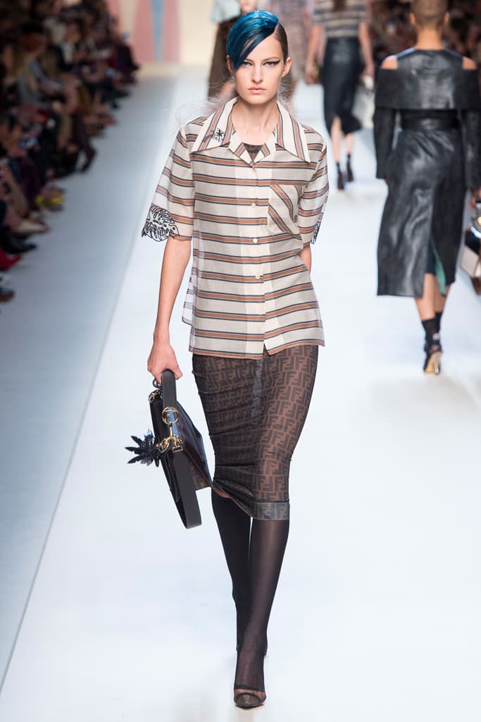 Fendi Karl Lagerfeld Spring Summer 2018 Collection Milan Fashion Week Kendall Jenner Adwoa Aboah Gigi Bella Hadid Kaia Gerber