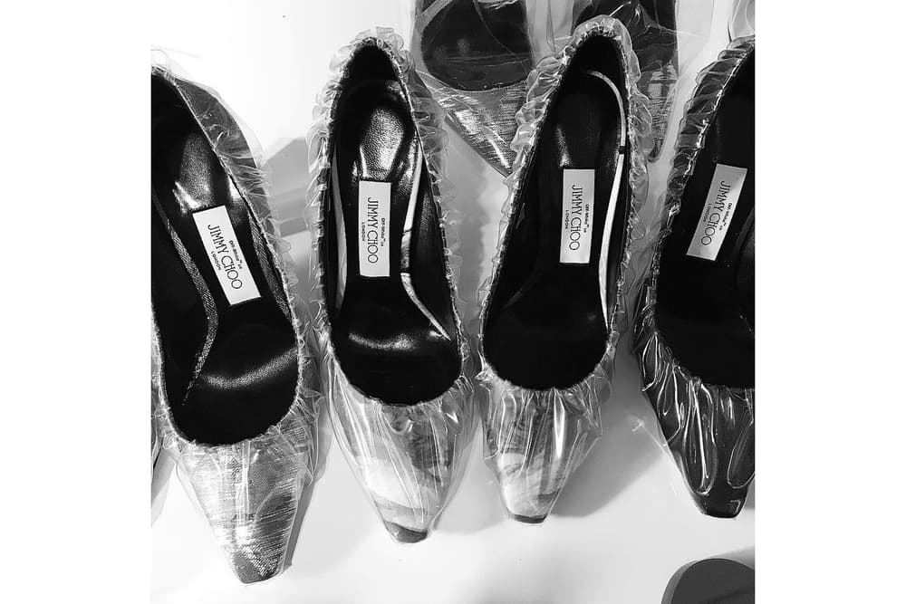 Jimmy Choo x Off-White Glass Slippers Heels
