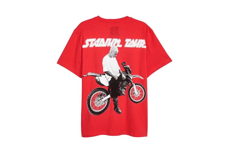 Justin Bieber Tour Merch Merchandise Stadium Tour H&M HM Collection Motorcross Sports Print Collectors Concert