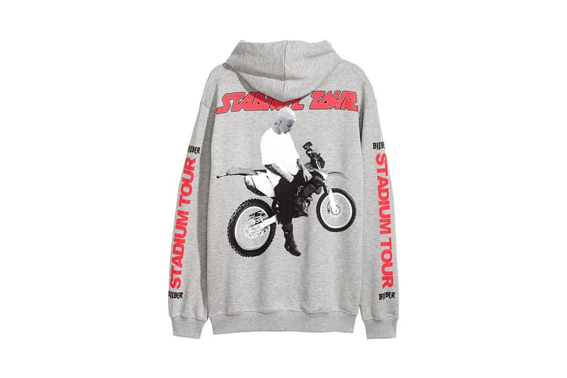 Justin Bieber Tour Merch Merchandise Stadium Tour H&M HM Collection Motorcross Sports Print Collectors Concert