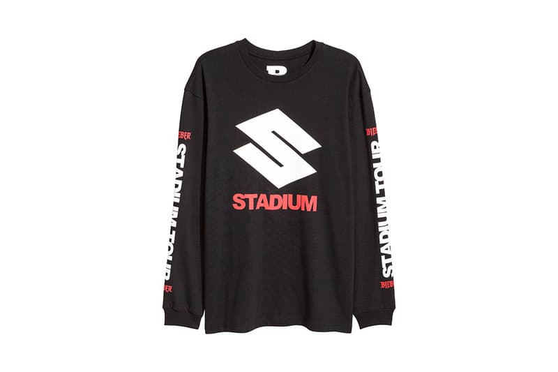 Justin Bieber Tour Merch Merchandise Stadium Tour H&M HM Collection Motorcross Sports Print Collectors Concert