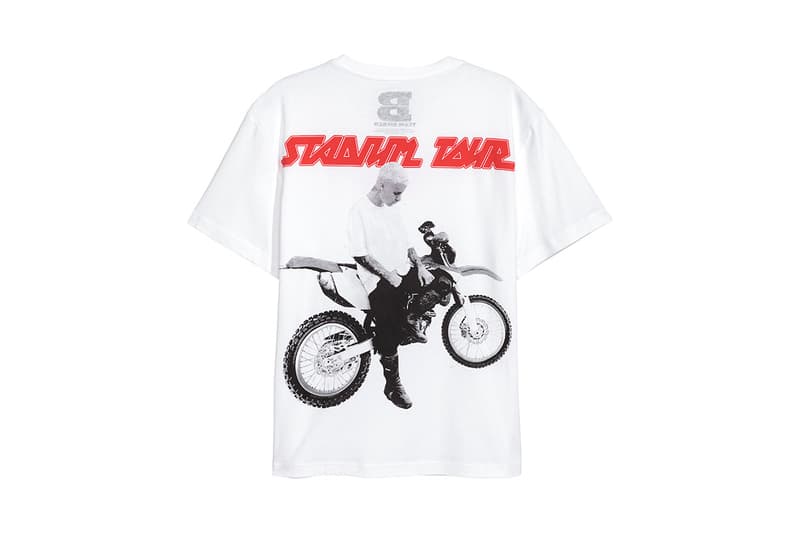 Justin Bieber Tour Merch Merchandise Stadium Tour H&M HM Collection Motorcross Sports Print Collectors Concert
