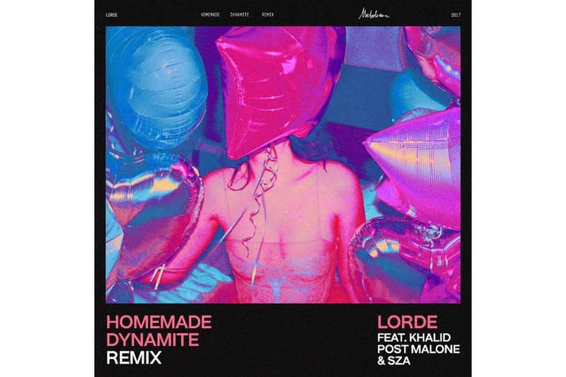 Lorde Homemade Dynamite Melodrama Album Remix Featuring SZA Khalid Post Malone Music Track