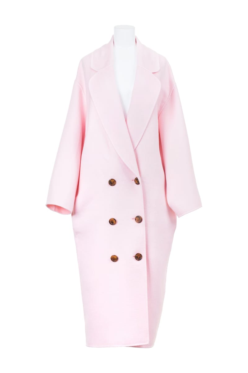 pink fall coat