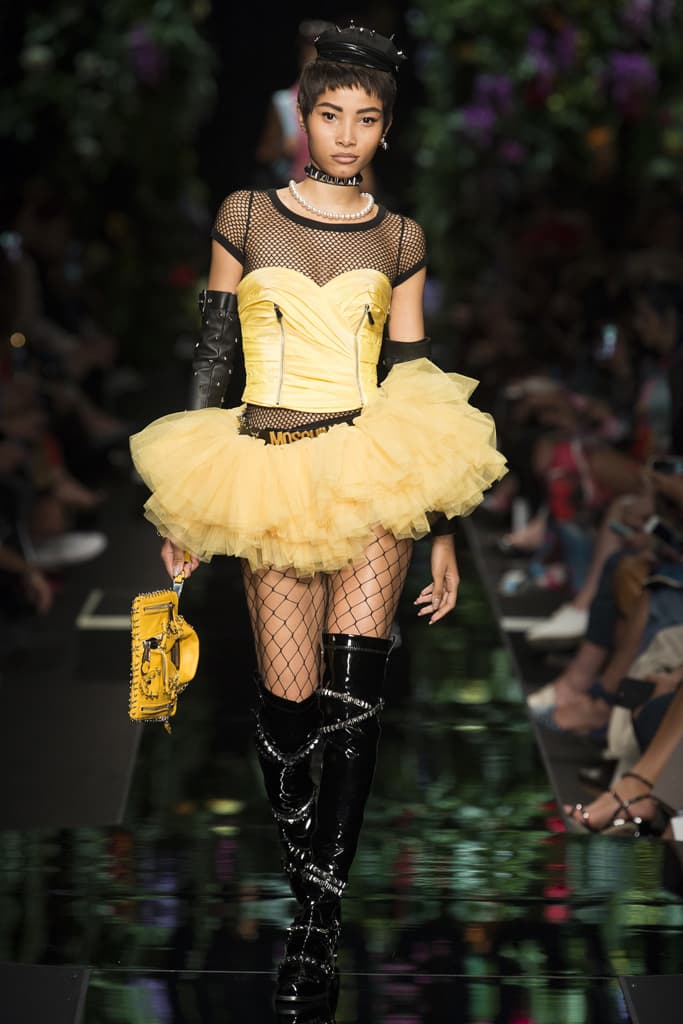 Moschino Spring Summer 2018 Collection Jeremy Scott Milan Fashion Week My Little Pony Design Joan Smalls Adwoa Aboah Kaia Gerber Taylor Hill Bella Gigi Hadid