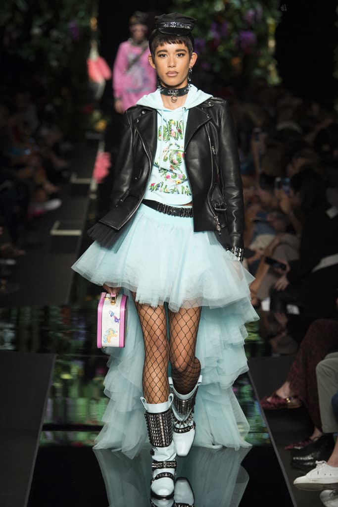 Moschino Spring Summer 2018 Collection Jeremy Scott Milan Fashion Week My Little Pony Design Joan Smalls Adwoa Aboah Kaia Gerber Taylor Hill Bella Gigi Hadid
