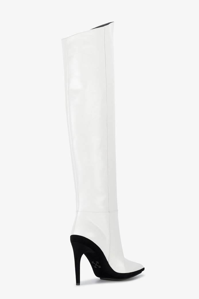 off white slouch boots