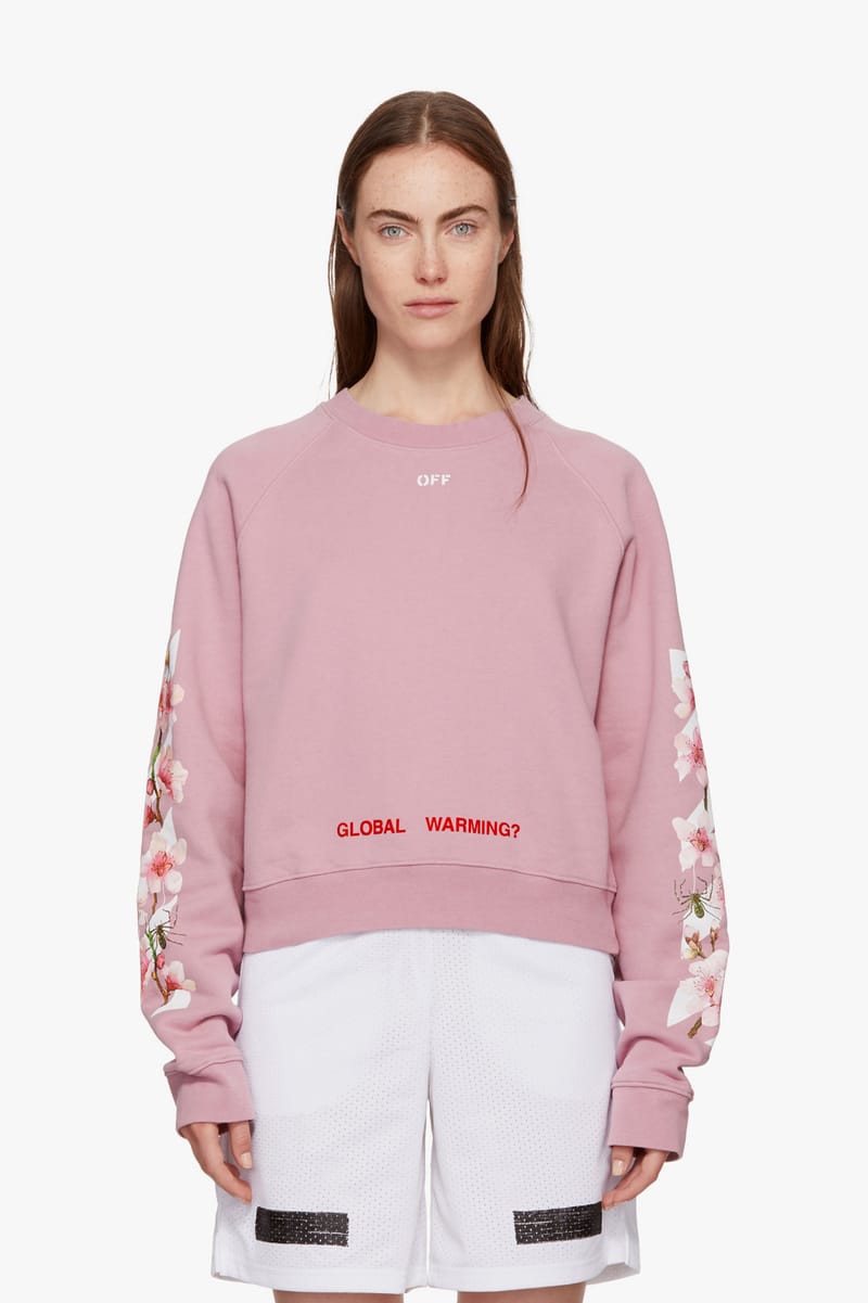 off white pink sweatshirt