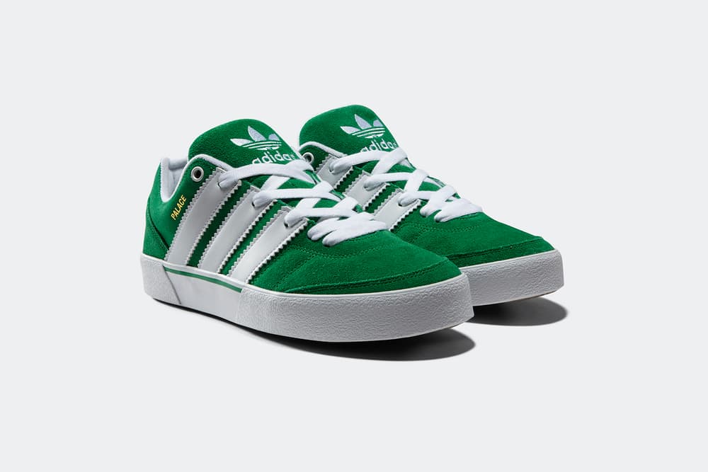 palace adidas originals o'reardon skate suede black navy green three stripes