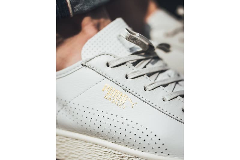 PUMA Basket Classic Whisper White Retro Minimalistic Sneaker Shoe Silhouette