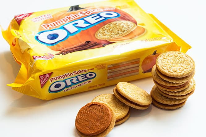 Pumpkin Spice Oreos PSL Oreo Fall Spices Pie Starbucks Cookie Treat Cinnamon Nutmeg Candy Sweets Food