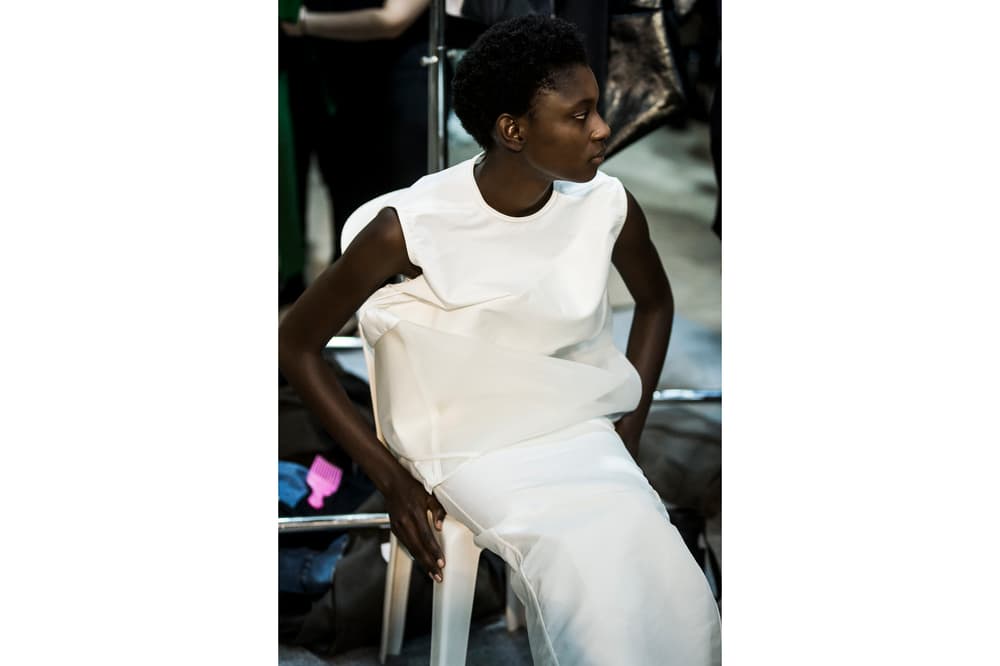 Rick Owens Spring Summer 2018 Backstage Show Photography BTS Behind The Scenes Paris Fashion Week Michele Lamy Social Commentary