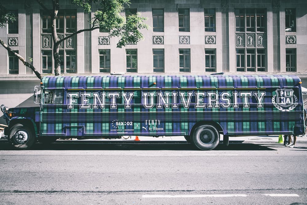 Rihanna Fenty PUMA University Bus Pop-Up Mobile