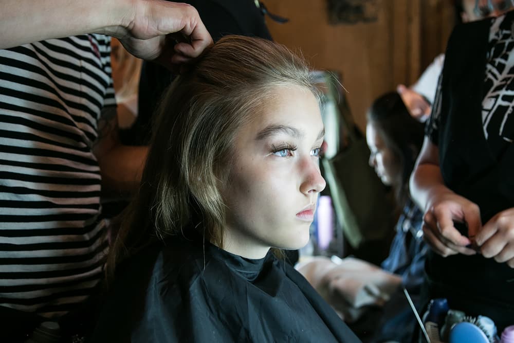 Ryan Lo London Fashion Week backstage spring summer 2018