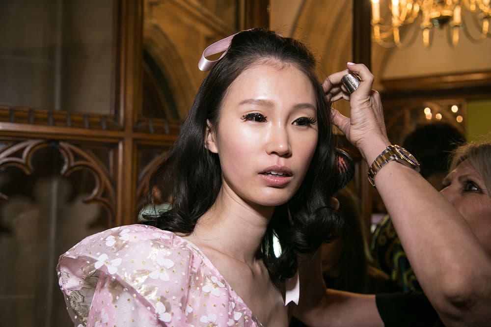 Ryan Lo London Fashion Week backstage spring summer 2018