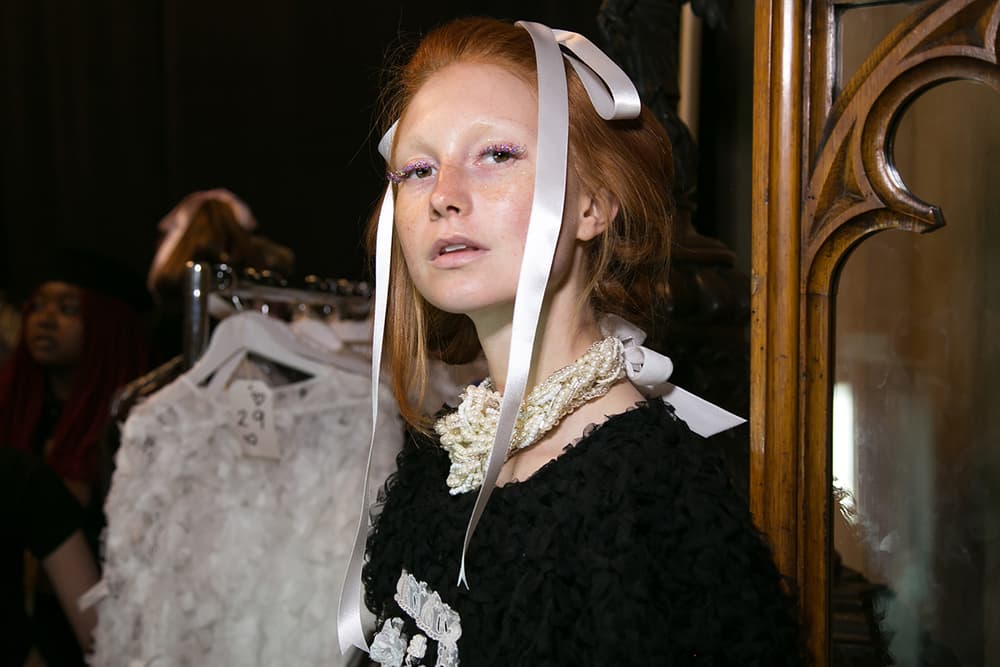Ryan Lo London Fashion Week backstage spring summer 2018