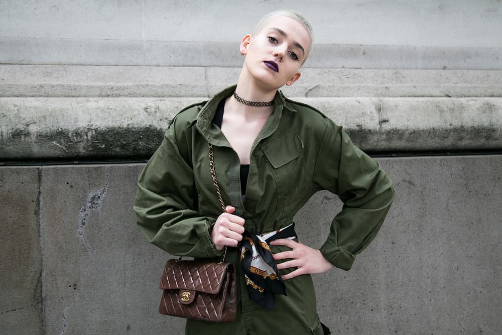 london fashion week lfw streetsnaps gucci chanel stone island umbro virgil abloh