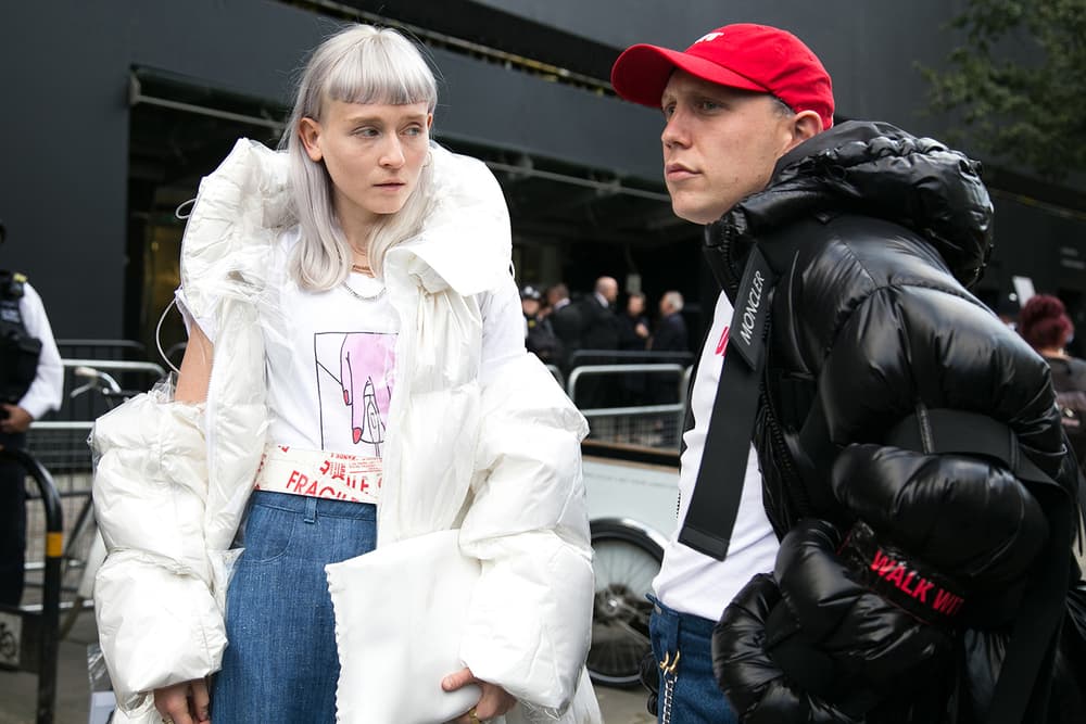 london fashion week lfw streetsnaps gucci chanel stone island umbro virgil abloh