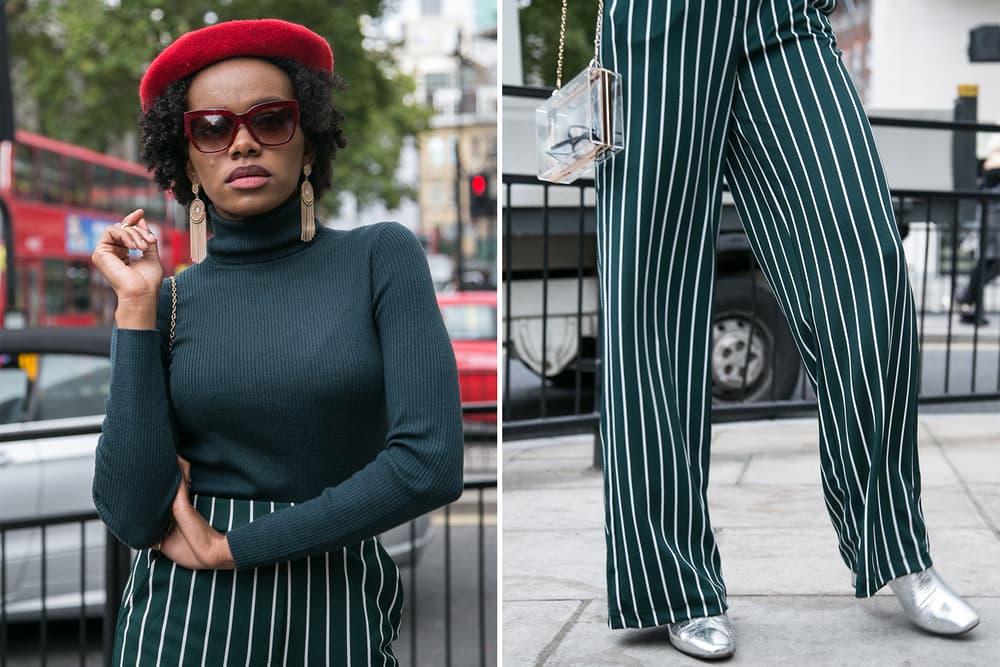 London Fashion Week Street Style streetsnaps off-white gucci moncler nike