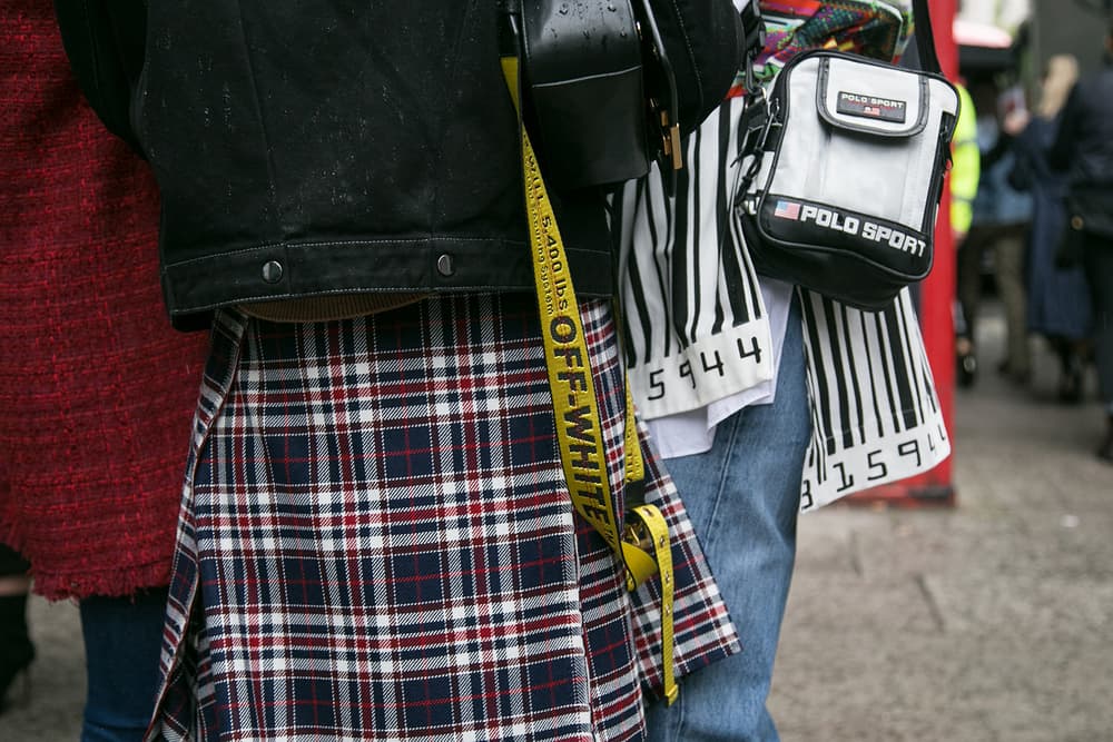London Fashion Week Street Style streetsnaps off-white gucci moncler nike