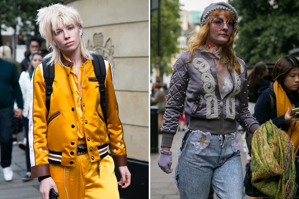 London Fashion Week Street Style streetsnaps off-white gucci moncler nike