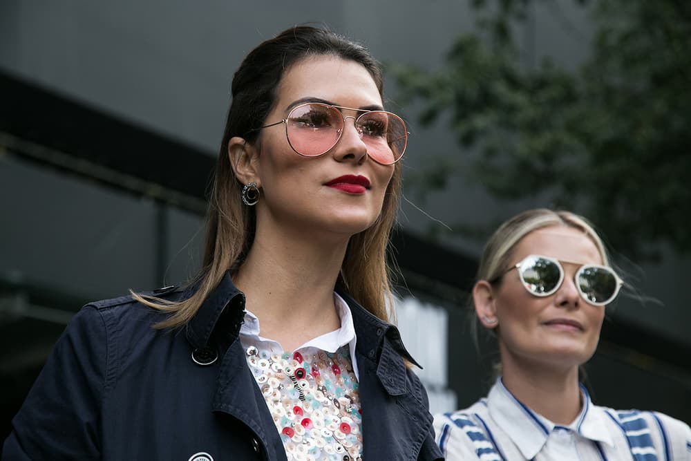 London Fashion Week Street Style streetsnaps off-white gucci moncler nike