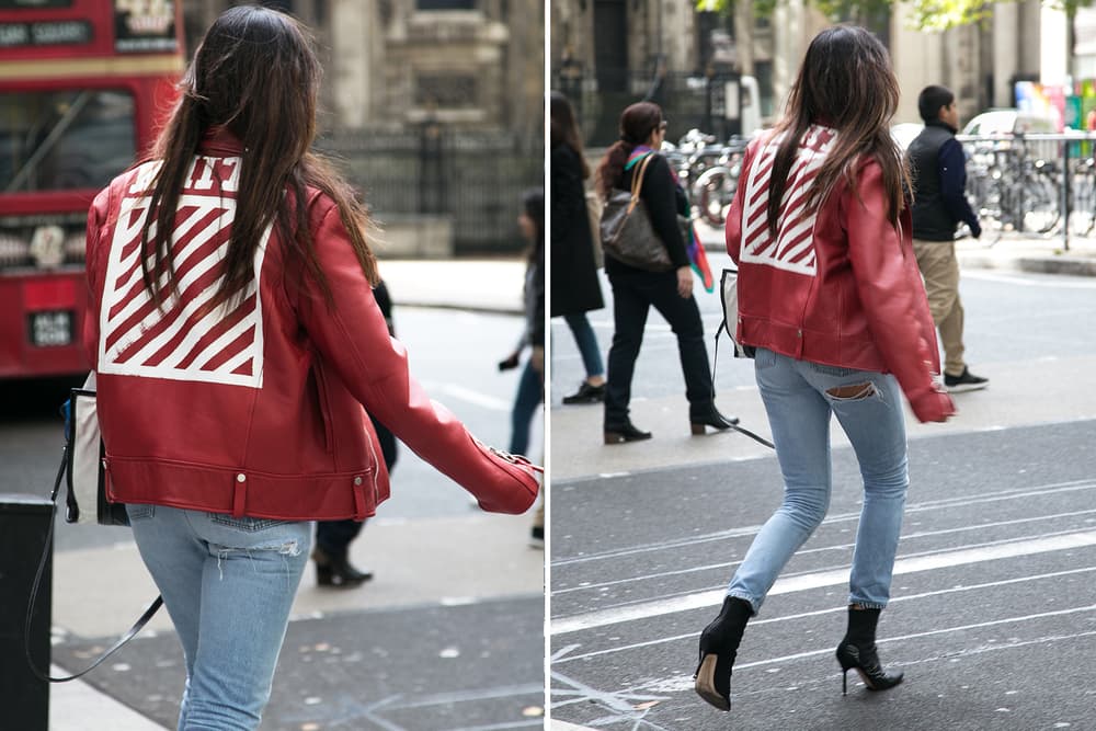 London Fashion Week Street Style streetsnaps off-white gucci moncler nike