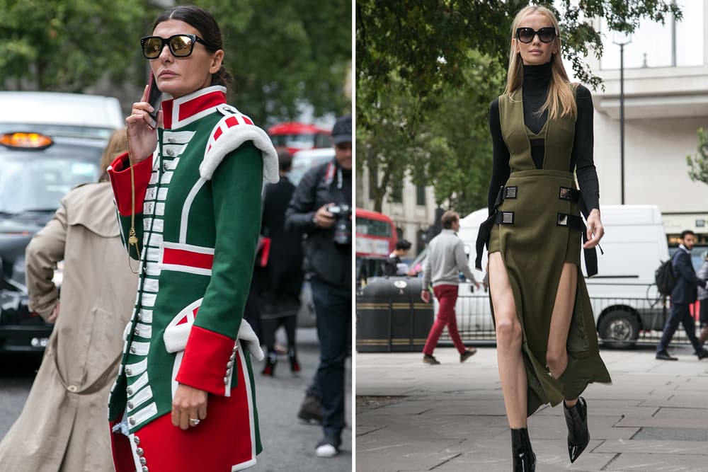 London Fashion Week Street Style streetsnaps off-white gucci moncler nike