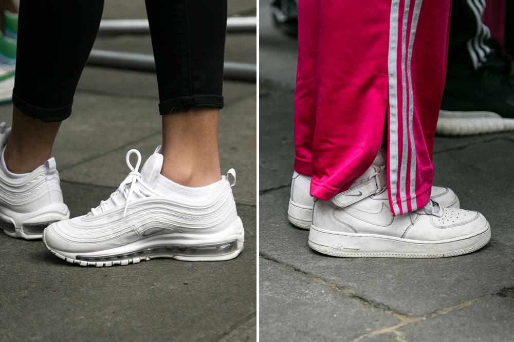 London Fashion Week Street Style streetsnaps off-white gucci moncler nike