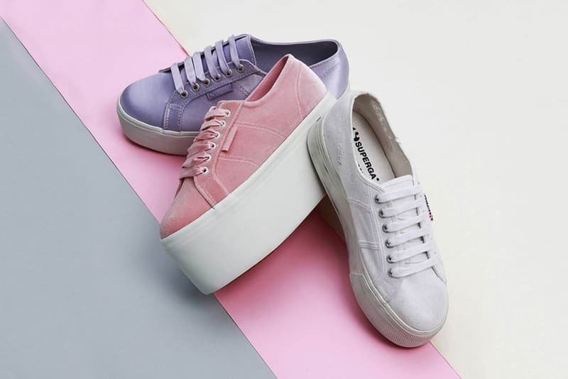 The Blonde Salad x Superga Velvet Pink Lilla White