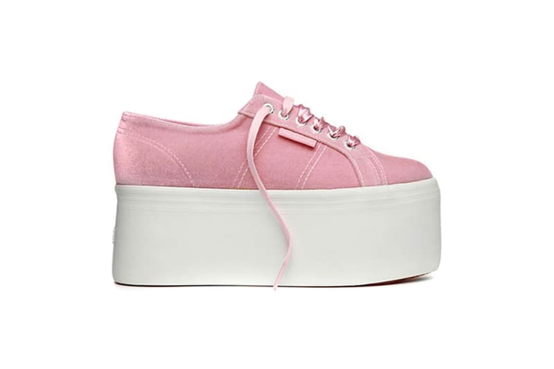 The Blonde Salad x Superga Velvet Pink Lilla White