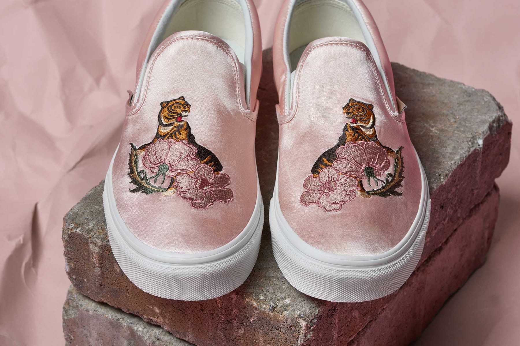 vans with tiger and flower