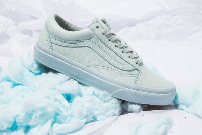 vans pastel leather pack pink mint minimalist