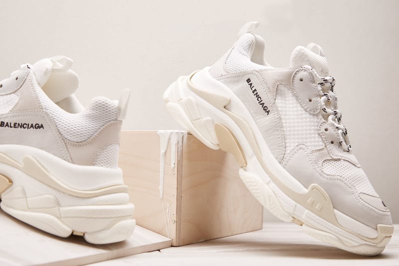 balenciaga cream sneakers