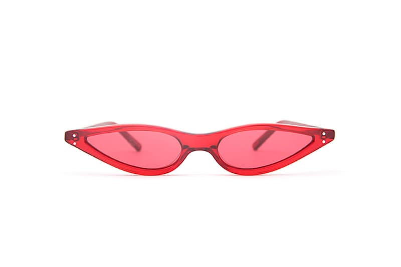 George Keburia Scarlet Red Sunglasses Vintage Retro Frames Shades Eyewear Glasses Plastic