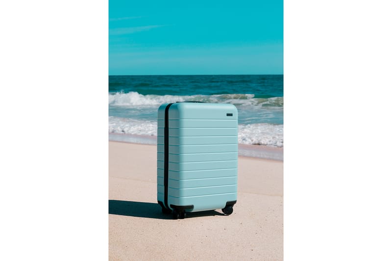 away luggage sky blue